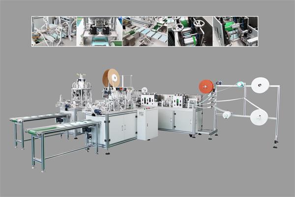 HY100-09 Volautomatische binnen & buiten oorlus, chirurgisch masker voor het maken van de machine